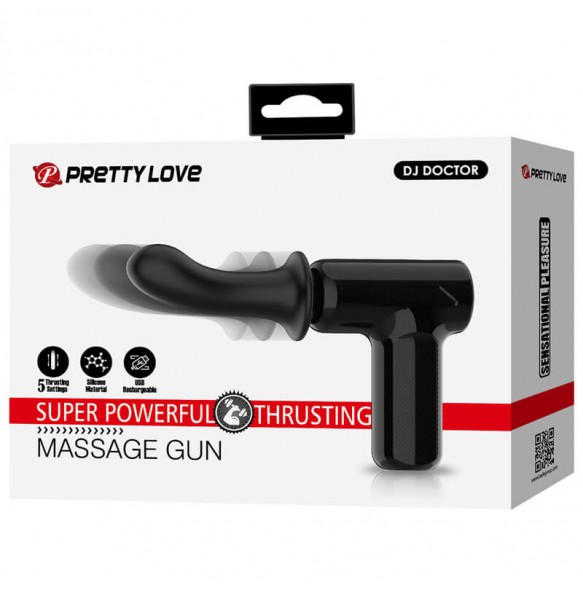 Pretty Love - DJ DOCTOR Fully Automatic Thrusting Massage Gun (Chargeable - Black) Pretty Love - DJ DOCTOR Fully Automatic Thrusting Massage Gun (Chargeable - Black)